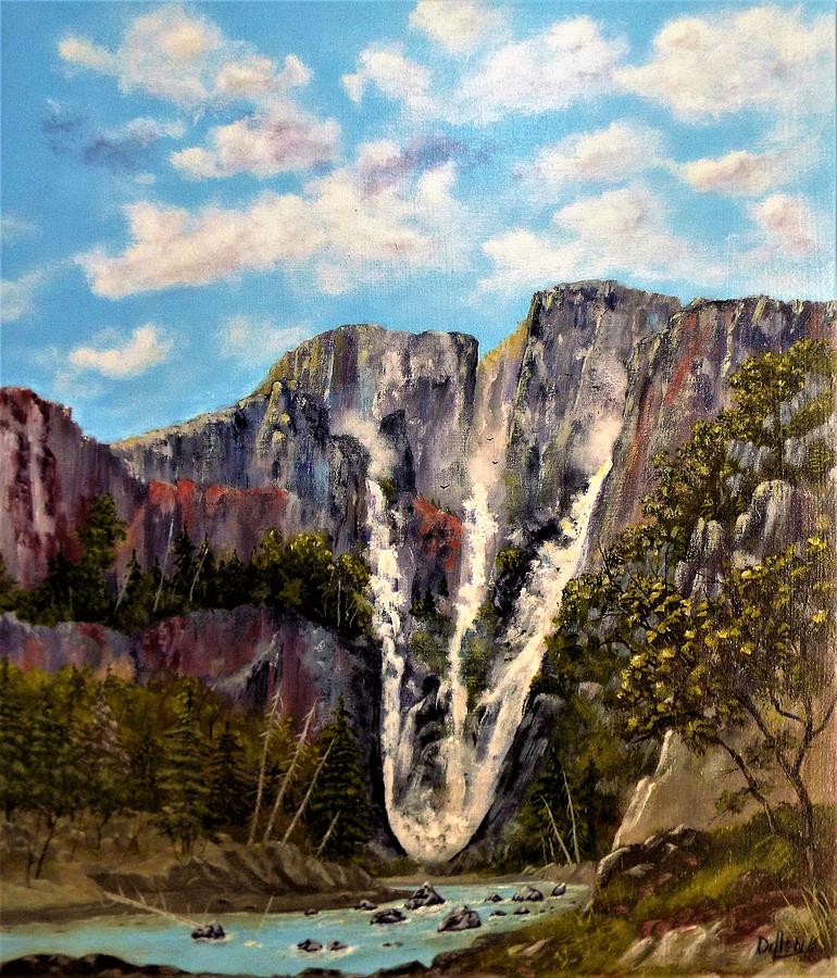 Nature Painting - Triple Falls by Michael Dillon
