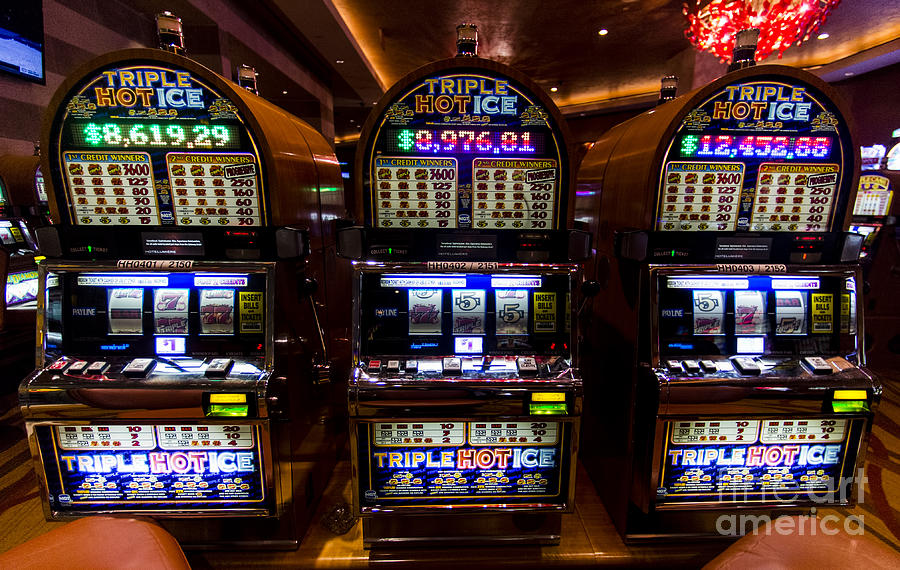 Triple Hot Ice Slot Machines at Lumiere Place Casino Photograph by David Oppenheimer