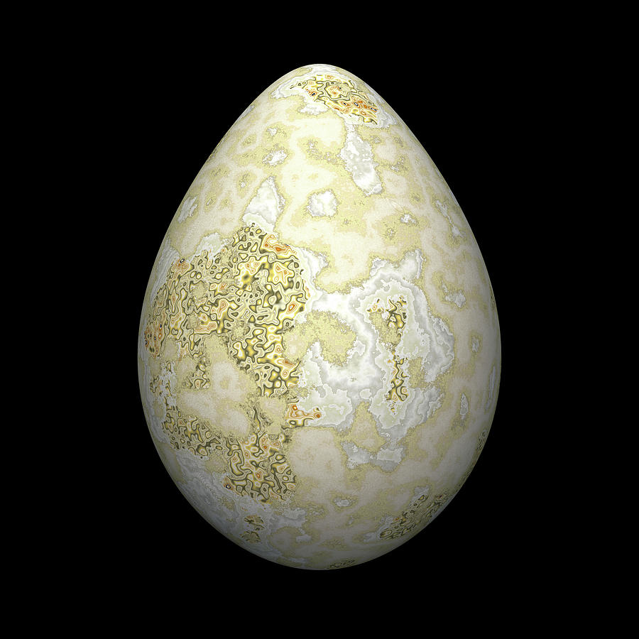 Egg Digital Art - Triple Layer Ivory Egg by Hakon Soreide