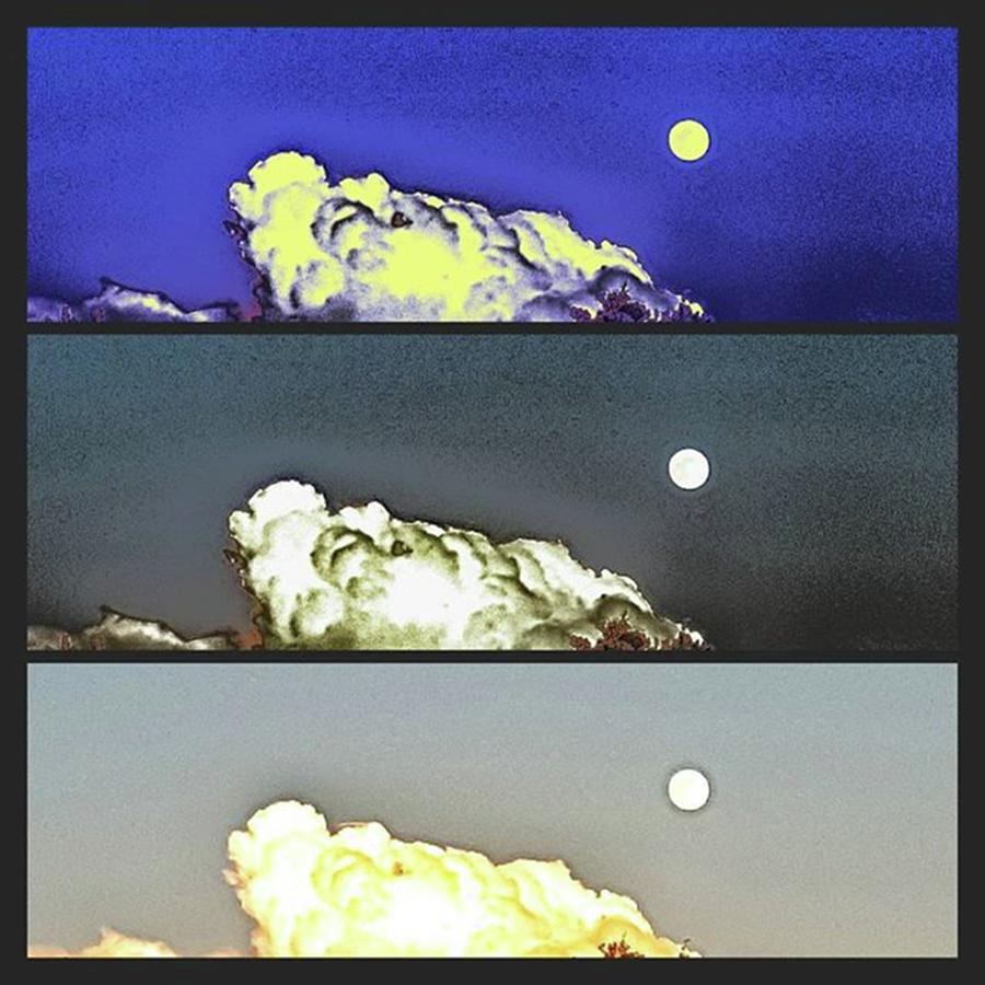 Fineartamerica Photograph - triple Moon #instagood #instaart by Rachel Hannah