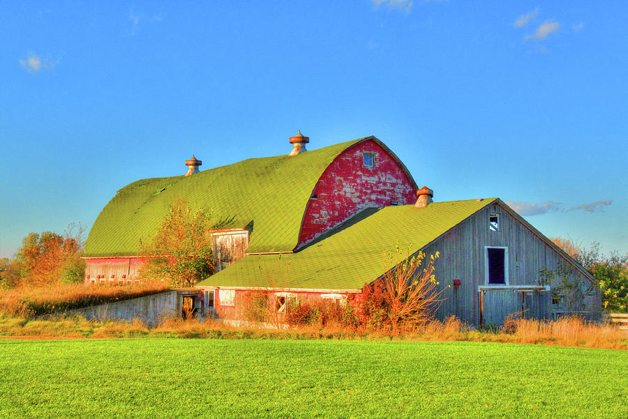 Triple Roof Barn Photograph by Deborah Smolinske