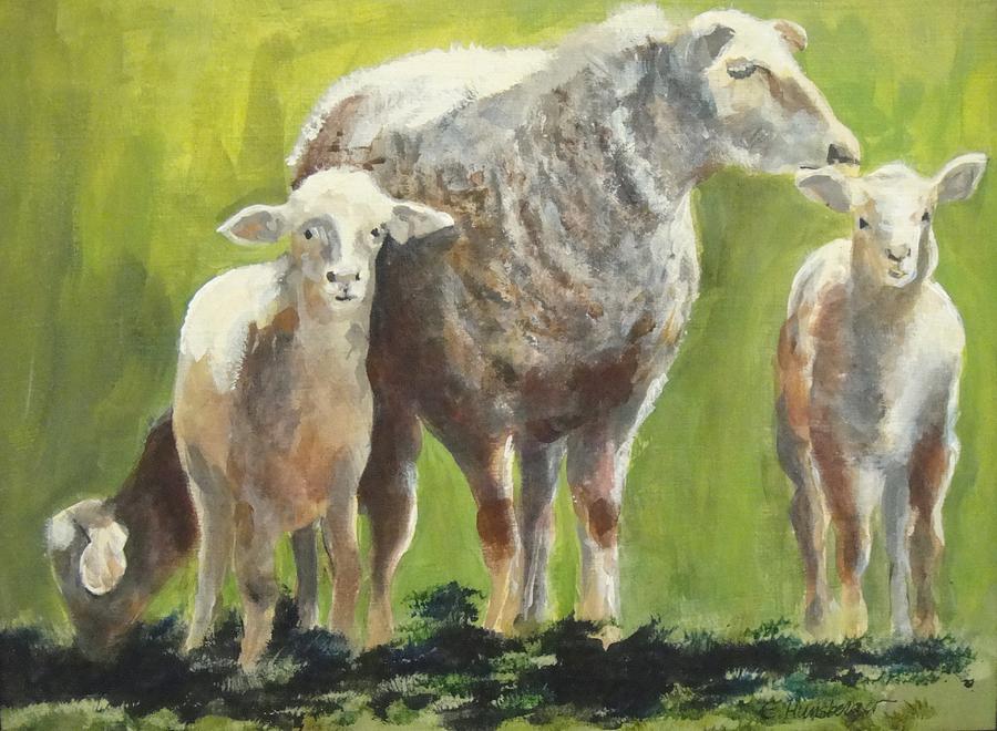 Triplets Painting by Edith Hunsberger