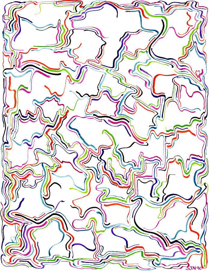 Tripping 2 Drawing by Steven Natanson