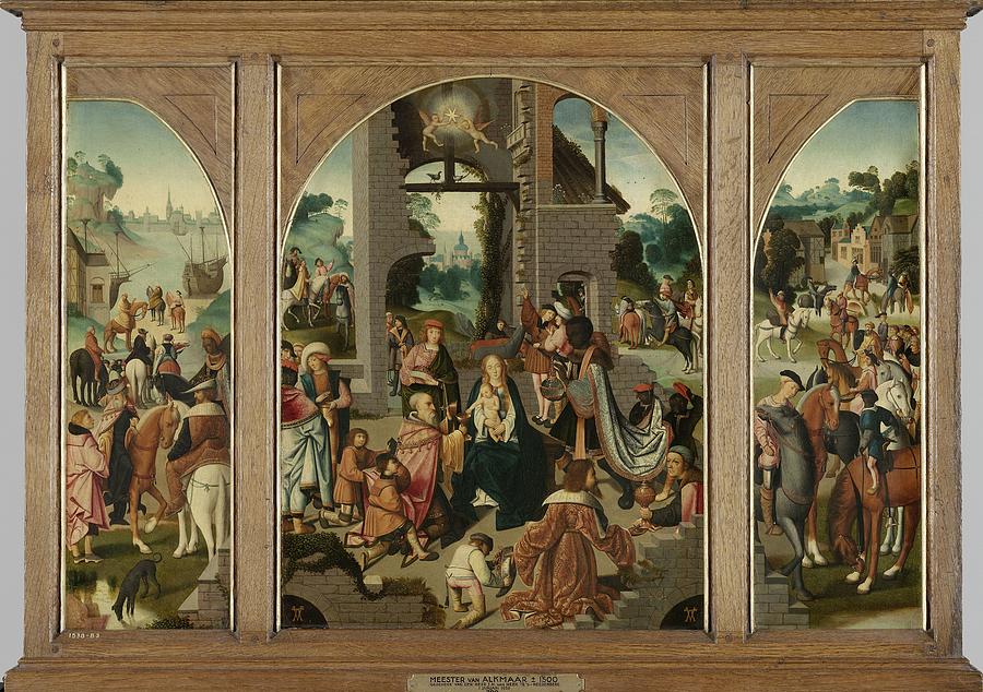 Triptych with the Adoration of the Magi Painting by Vintage Collectables