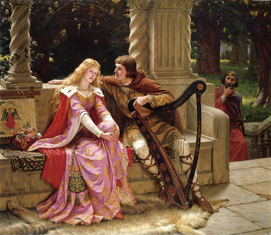 Tristan and Isolde Painting by Edmund Blair Leighton