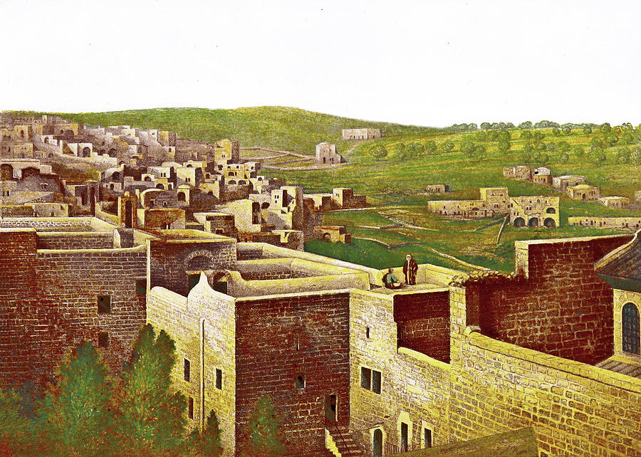Tristram Bethlehem 1870 Painting by Munir Alawi