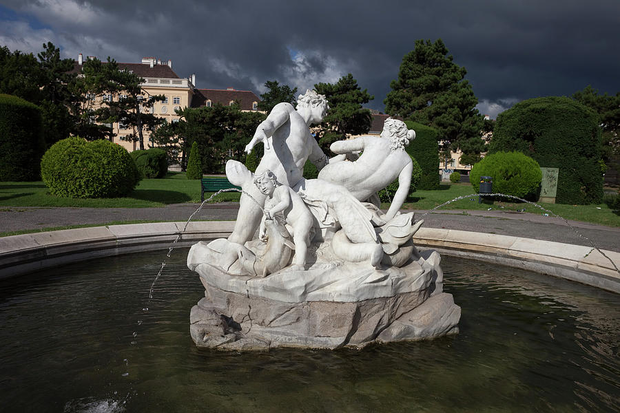 Triton and Naiad Fountain in Vienna Photograph by Artur Bogacki