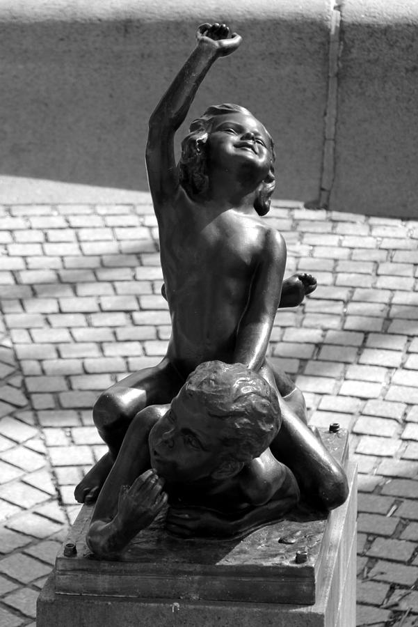 Triton Babies Statue Boston Photograph by Valerie Collins