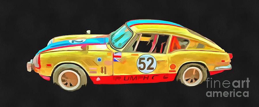 Vintage Photograph - Triumph GT6 Plus Pop Art by Edward Fielding