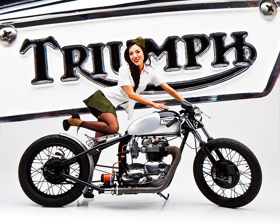 Triumph Pin-up Photograph by Dean Farrell