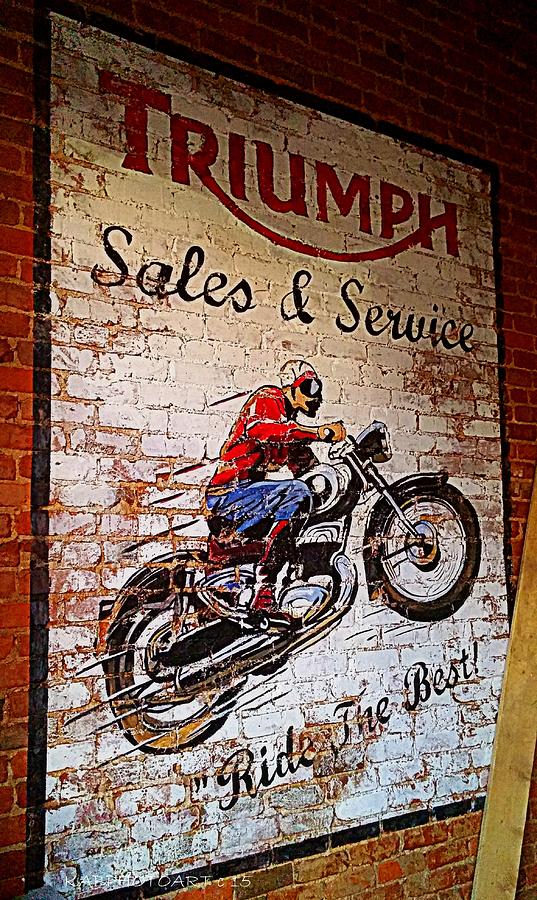 Triumph Sales and Services Photograph by Kathy Barney