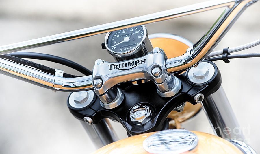 Triumph Scrambler Abstract Photograph by Tim Gainey