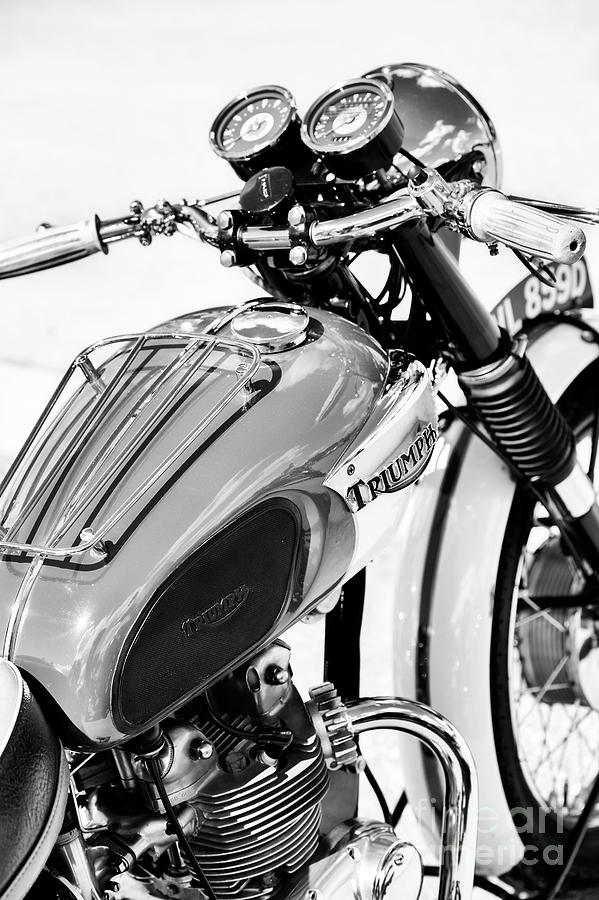 Triumph T90 Monochrome Photograph by Tim Gainey