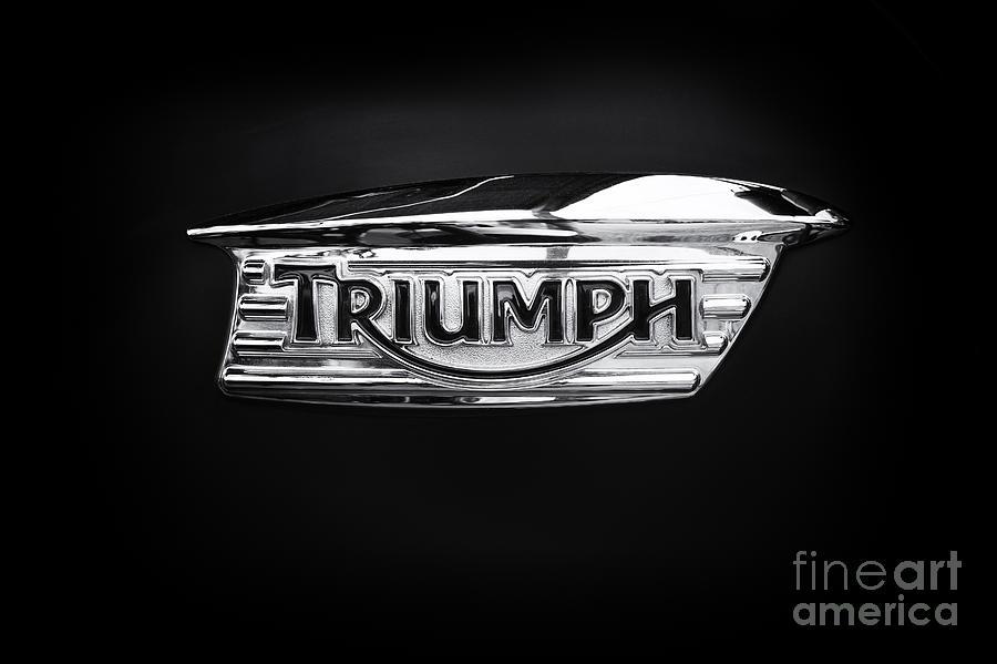 Triumph Tank Badge Photograph by Tim Gainey