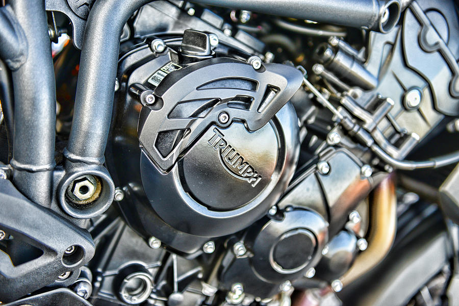 Triumph Tiger 800 XC engine Photograph by Paul Ward