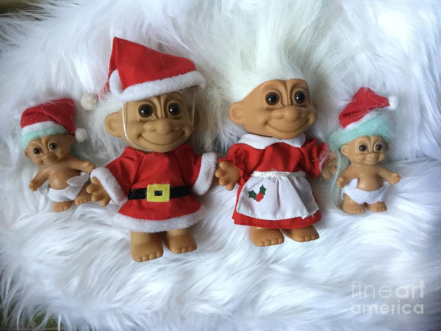 christmas troll dolls