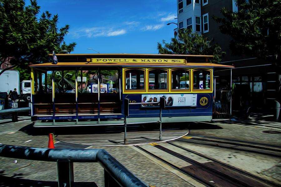 Trolley car turn around Photograph by Stuart Manning