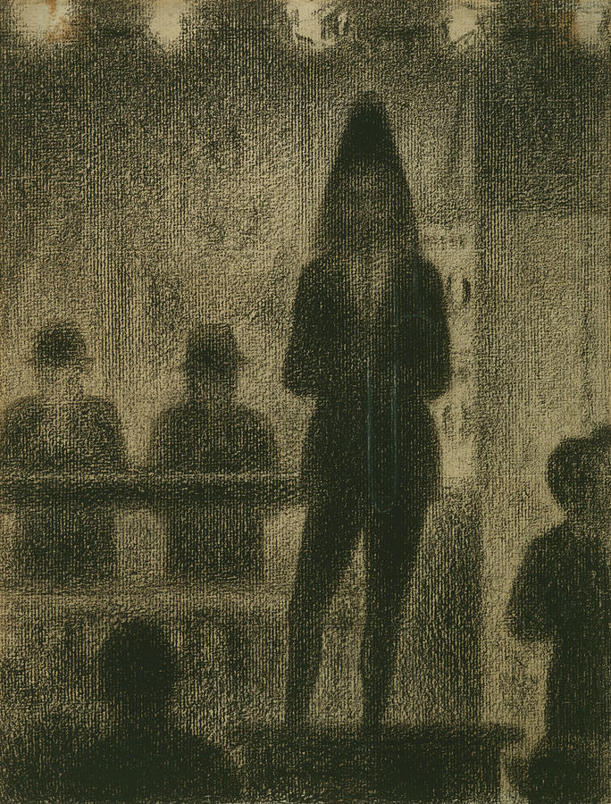 Trombonist  Drawing by Georges-Pierre Seurat