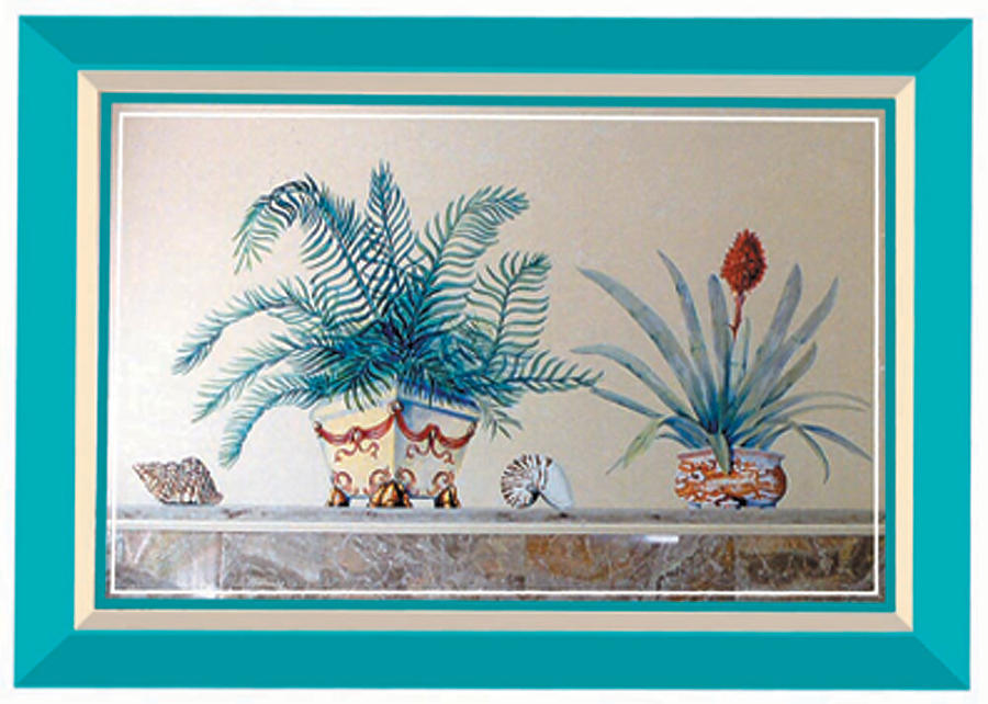 Tropical Plants Painting - Trompe Loeil Plants by Thomas Lupari