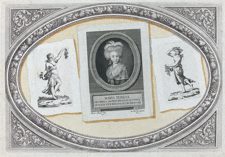 Trompe lOeil, Prints with Maria Teresa Painting by Michelangelo Mercoli