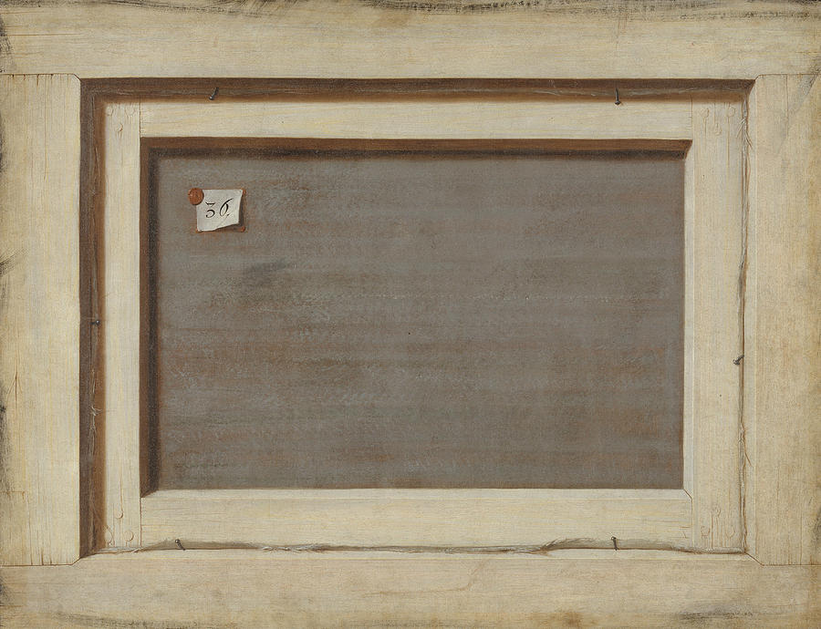 Trompe loeil. The Reverse of a Framed Painting Painting by Cornelis Norbertus Gysbrechts