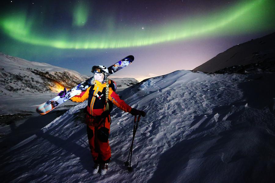 Tromso Winter Skiing Photograph by David Broome