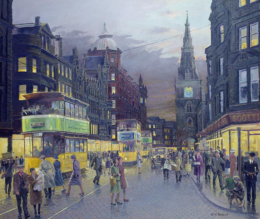 City Painting - Trongate Glasgow by William Ireland