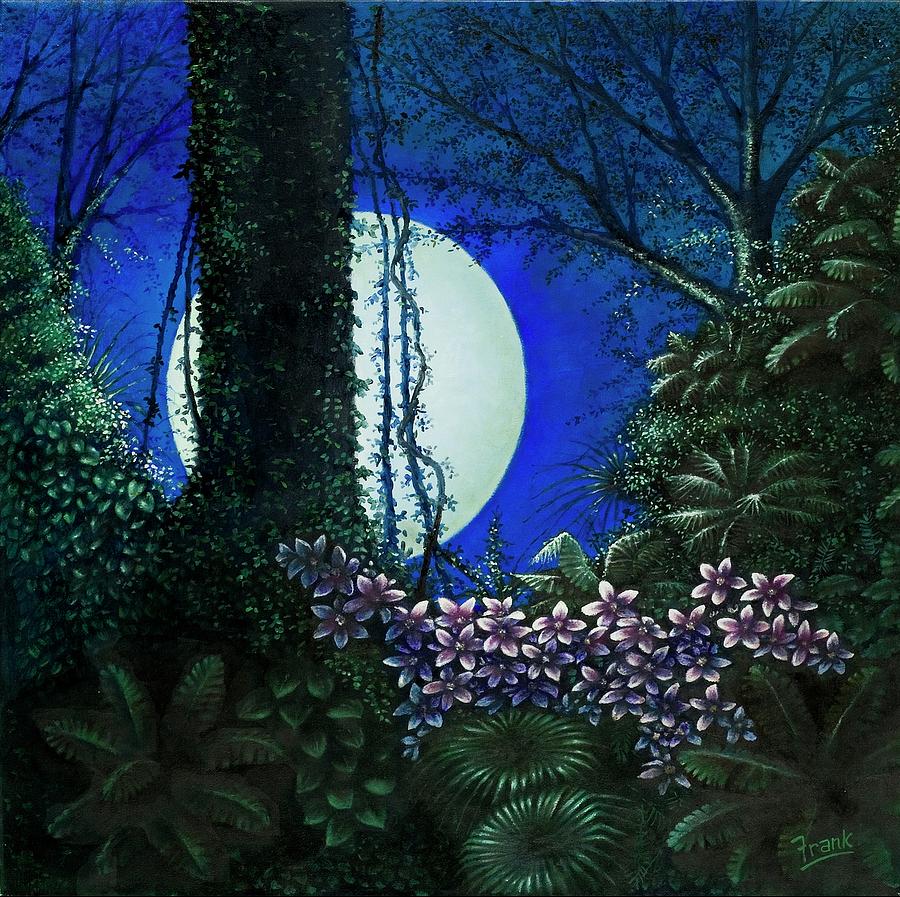 Tropic Moon Painting by Michael Frank