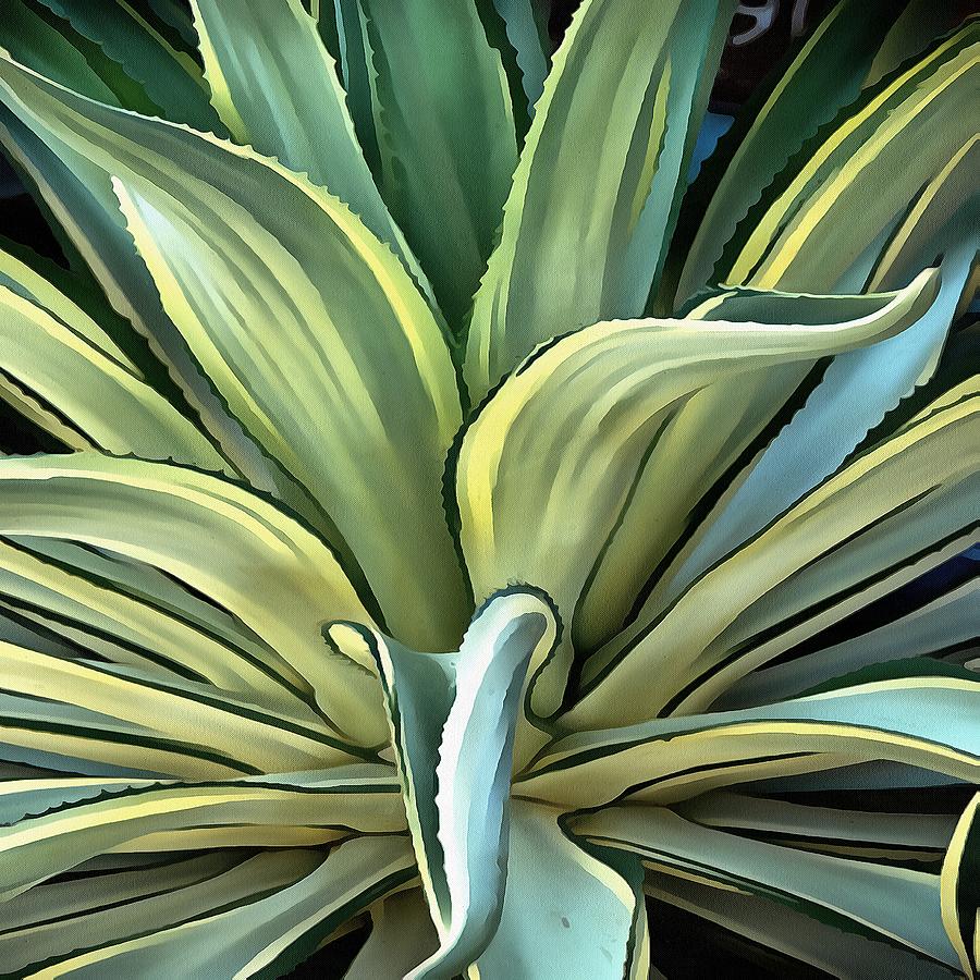 Tropical Agave Painting by Taiche Acrylic Art