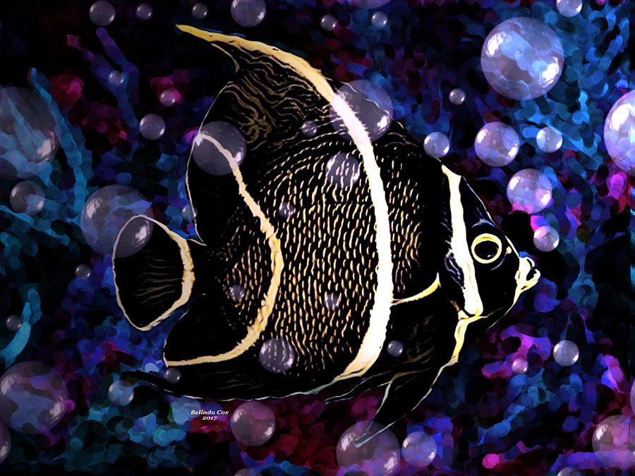 Tropical Angel Fish Digital Art by Artful Oasis