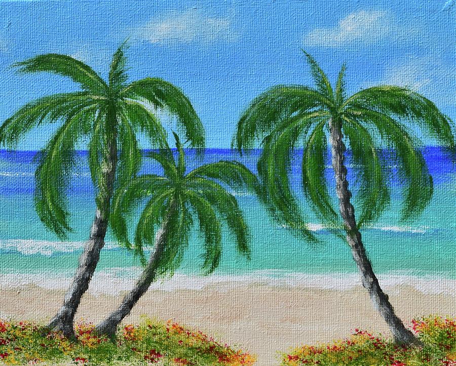 Tropical Beach 3 Painting By Larysa Kalynovska - Fine Art America