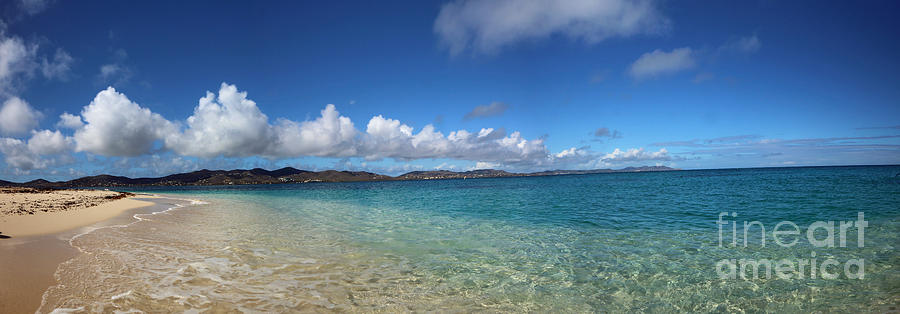 Tropical Beach Panorama  Photograph by Mary Haber