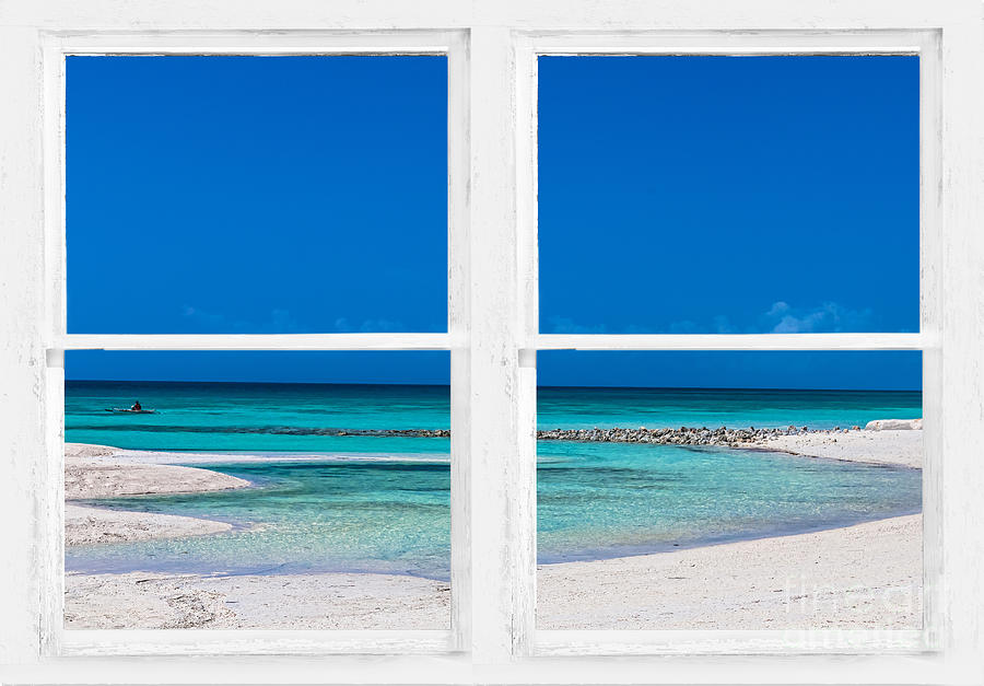 Landscape Photograph - Tropical Blue Ocean Window View by James BO Insogna