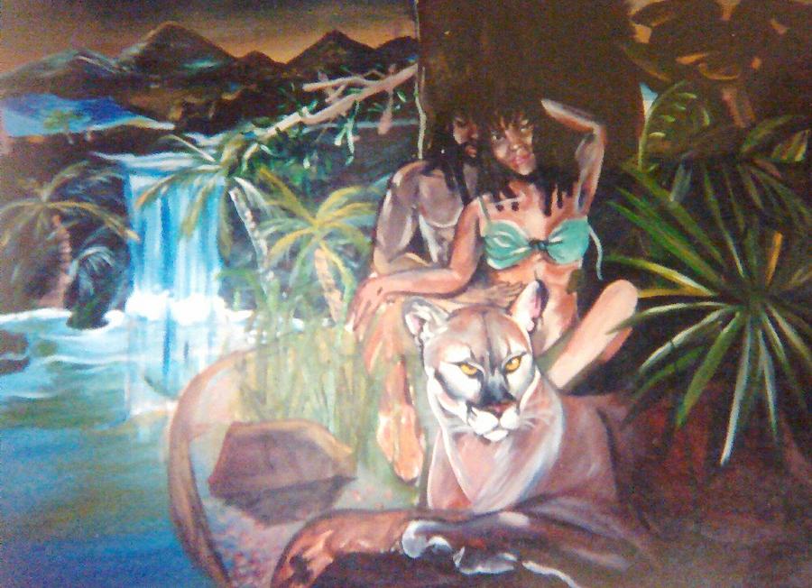Animal Painting - Caribbean Love by Sylvester Wofford