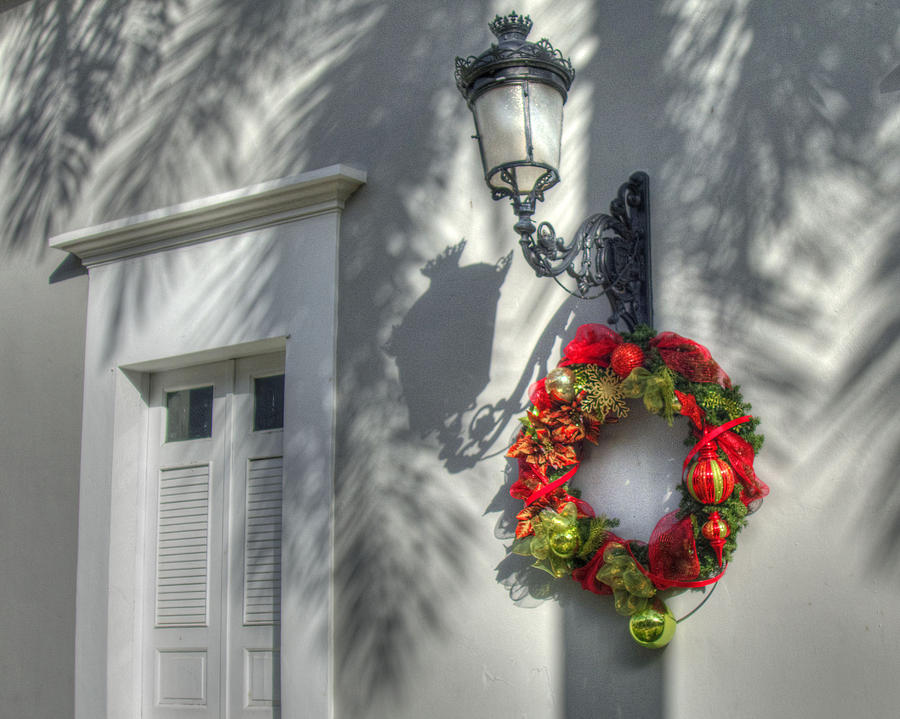 Tropical Christmas Wreath Photograph by Lawrence S Richardson Jr