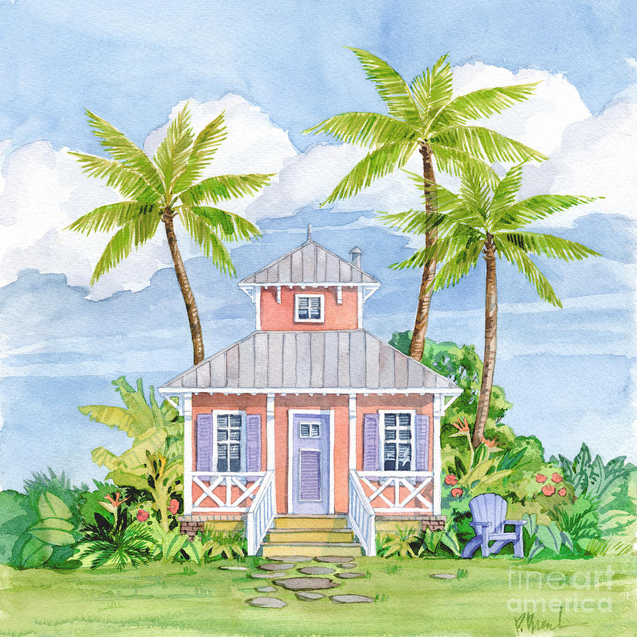 Cottage Painting - Tropical Cottage I by Paul Brent