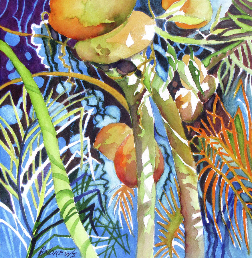 Tropical Design 2 Painting by Rae Andrews