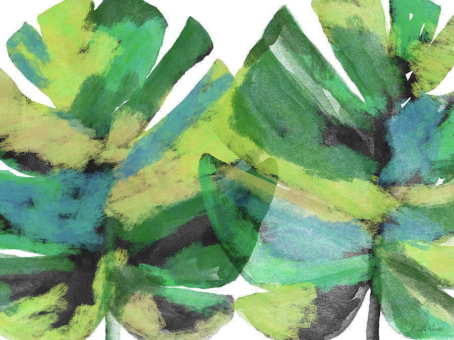 Abstract Mixed Media - Tropical Dreams 1- Art by Linda Woods by Linda Woods