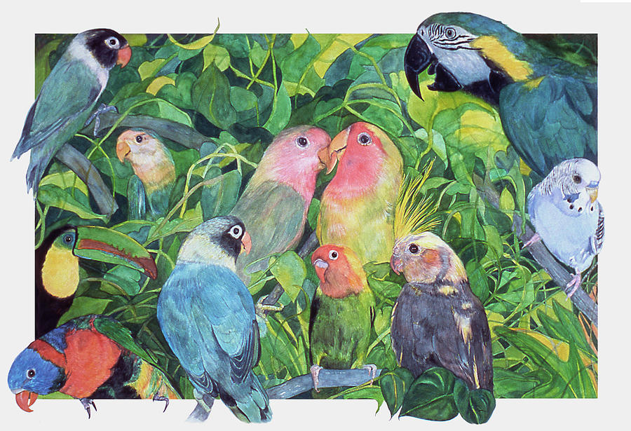 Tropical Bird Feathers by Dee Van Houten Tropical Bird Feathers by Dee Van Houten