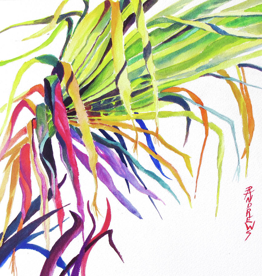 Tropical Fernery Painting by Rae Andrews