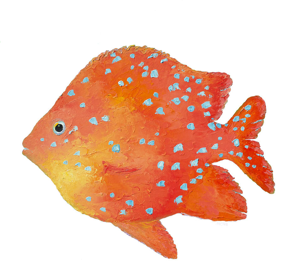 Fish Painting - Tropical Fish - Bathroom Art by Jan Matson