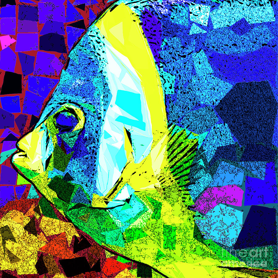 Tropical Fish In Abstract 20170325v3 square Photograph by Wingsdomain Art and Photography