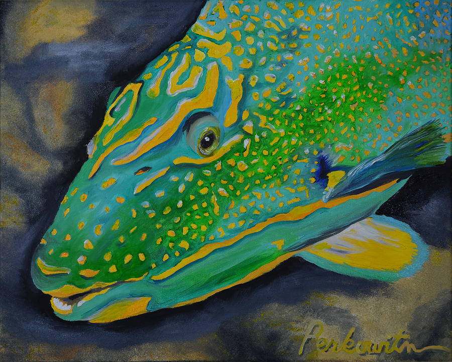 Tropical Fish Painting by Tom Perkowitz - Pixels