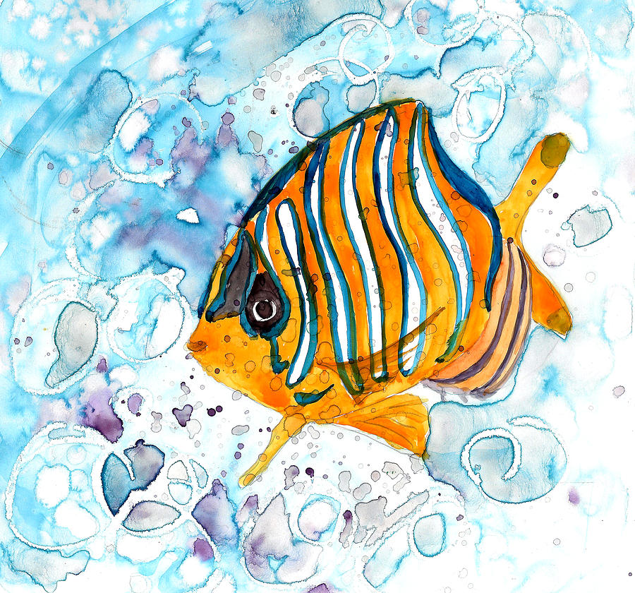 Tropical Fish1 Painting by Petra Stephens - Fine Art America