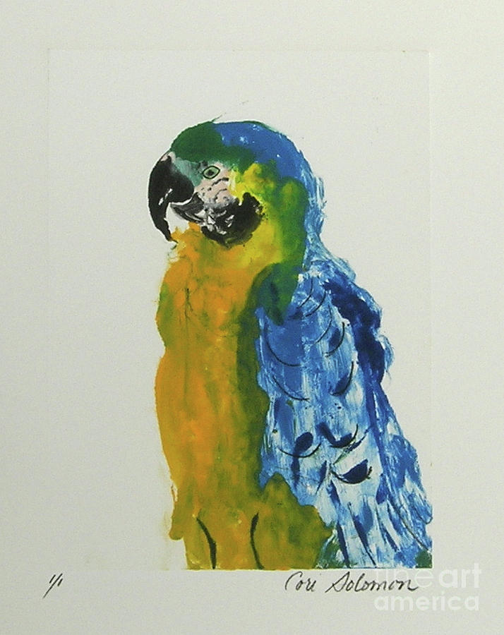 Parrot Mixed Media - Tropical Flight by Cori Solomon
