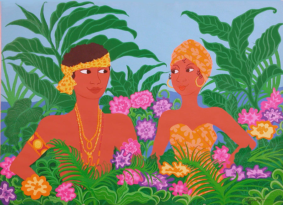 Tropical Flirtation Painting by Susan Rinehart