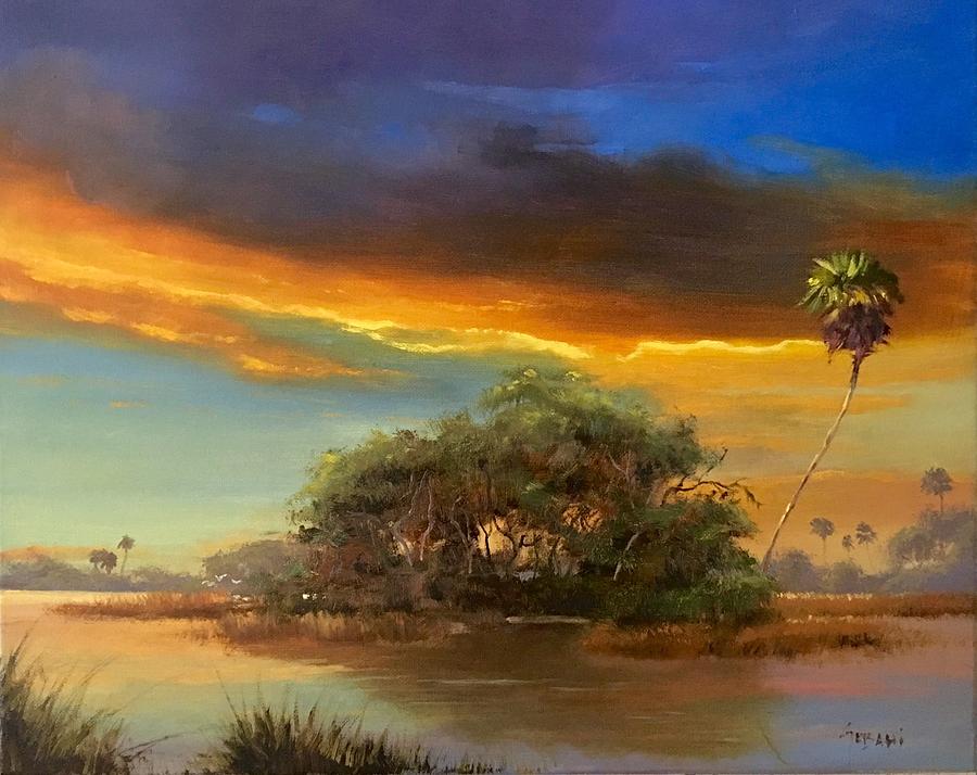 Tropical Florida Painting by Karim Gebahi - Fine Art America