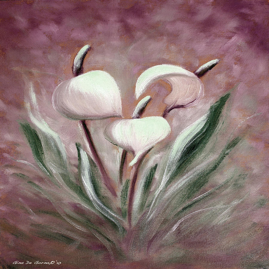 Tropical Flowers 6 Painting by Gina De Gorna