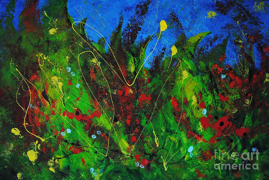 Tropical garden Painting by Chani Demuijlder