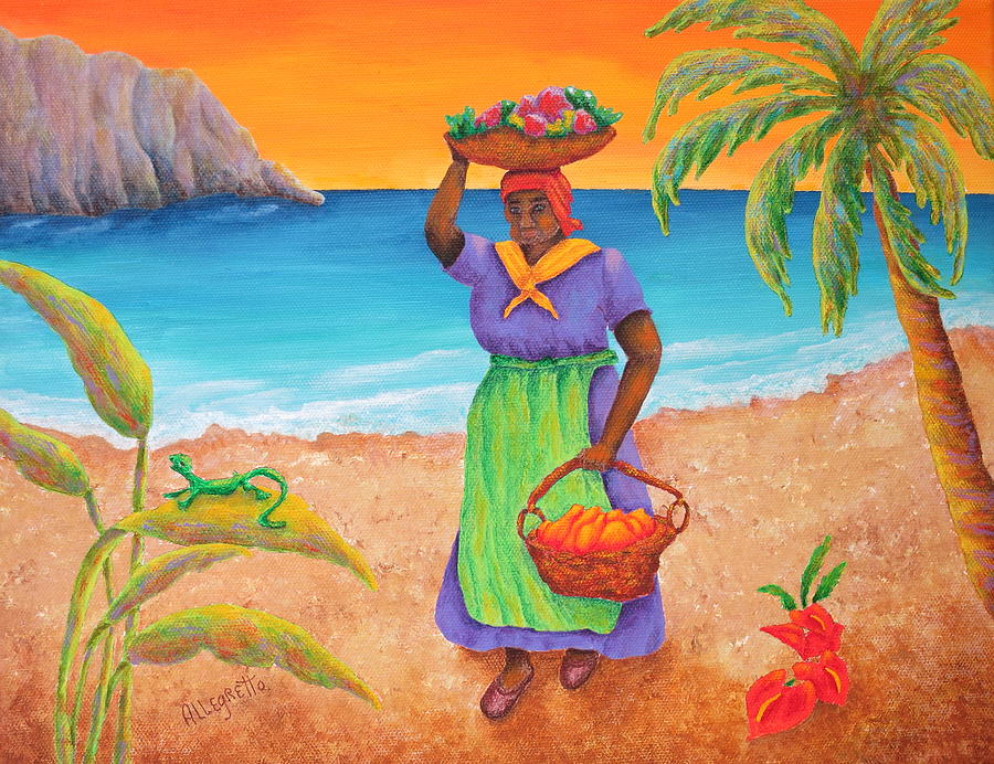Tropical Harvest Painting by Pamela Allegretto